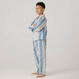 Coastal Striped Pajama Set For Kids