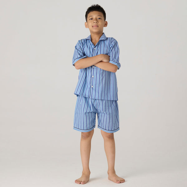 Nautical Striped Shorts Set For Kids