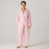 Women Blush Striped Pajama Set