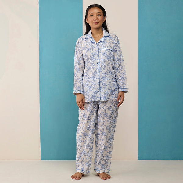 Women Vintage Blooms Pima Pajama Set