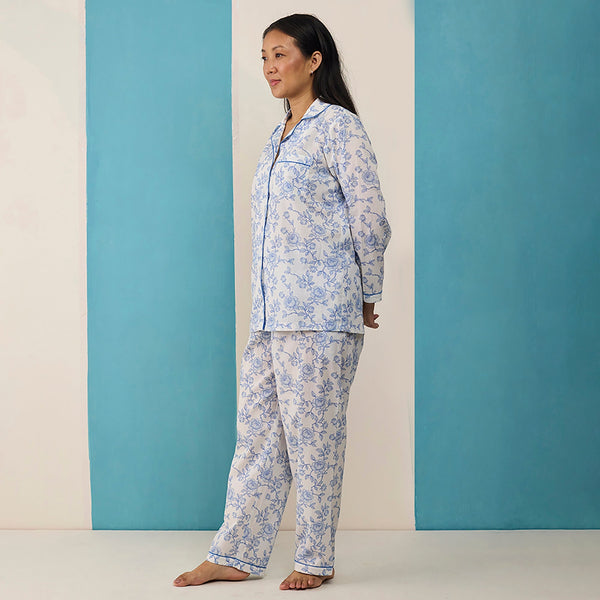 Women Vintage Blooms Pima Pajama Set