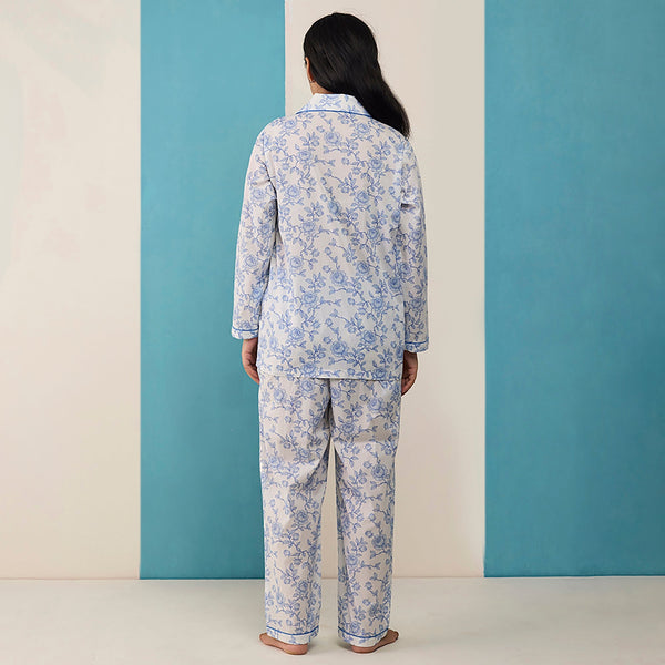 Women Vintage Blooms Pima Pajama Set