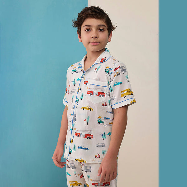 On-the-Go Pima Shorts Set For Kids