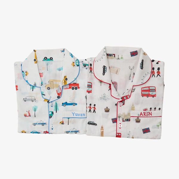 London Dreams Pima Shorts Set For Kids