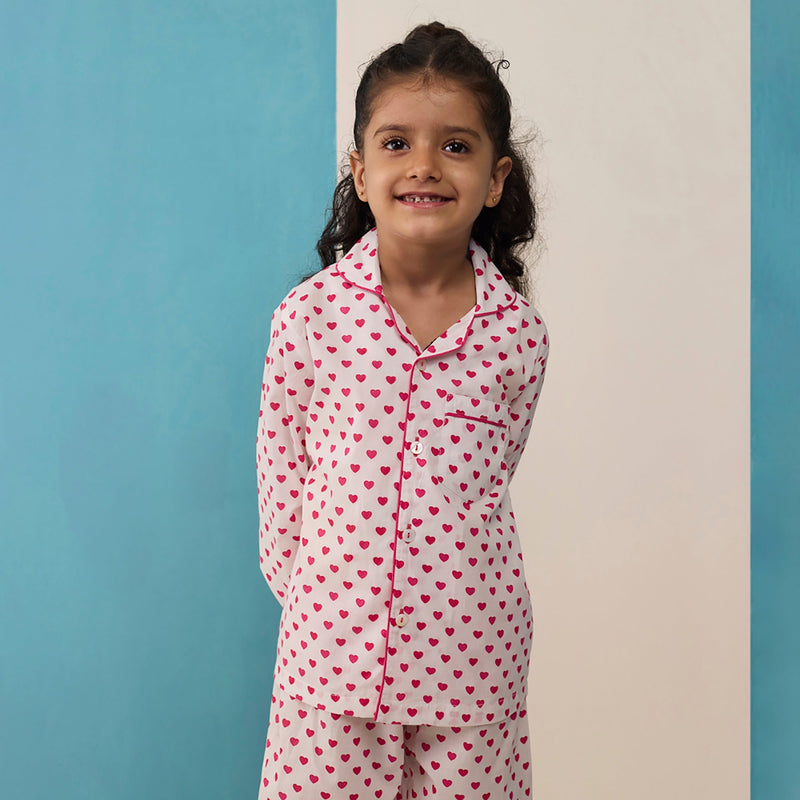 Sweethearts Pima Cotton Pajama Set For Kids