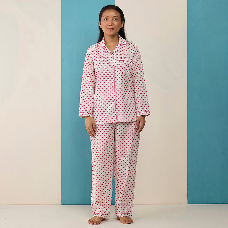 Women Sweethearts Pima Cotton Shorts Set