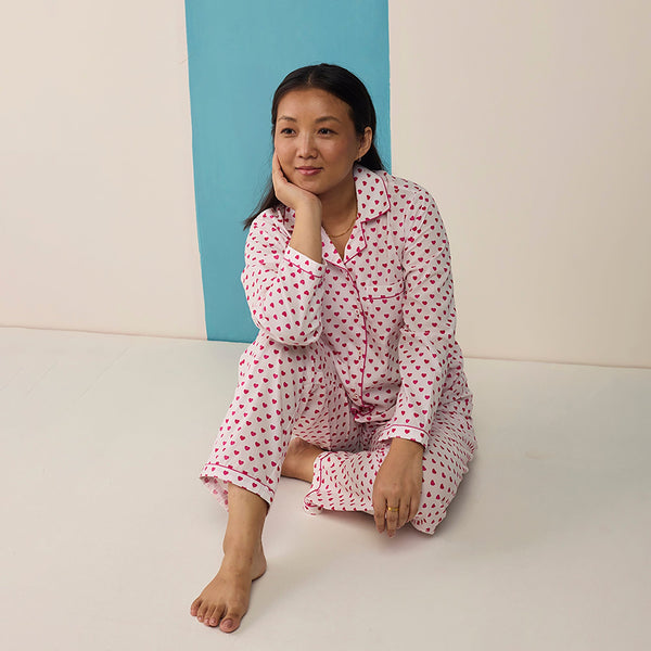 Women Sweethearts Pima Cotton Shorts Set