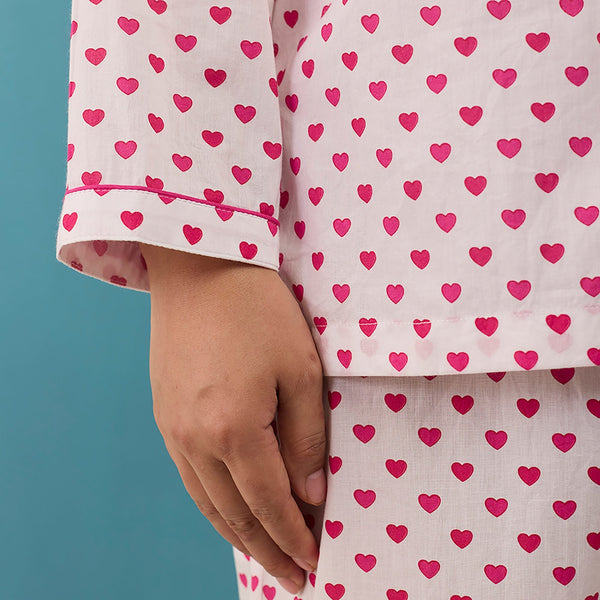 Women Sweethearts Pima Cotton Shorts Set
