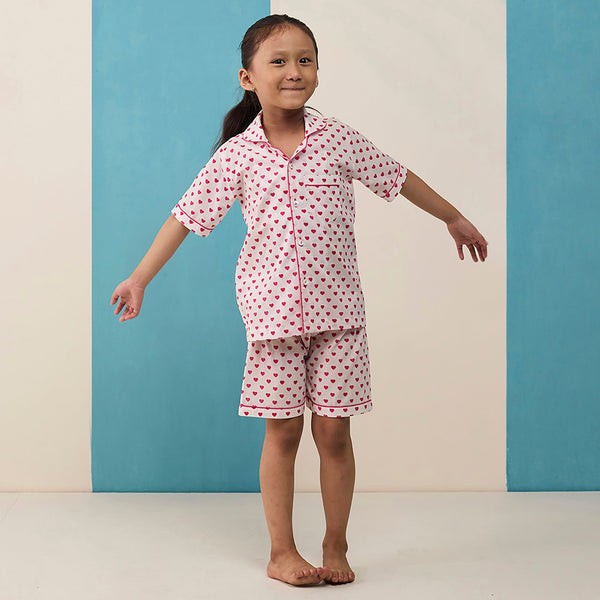 Sweethearts Pima Cotton Shorts Set For Kids