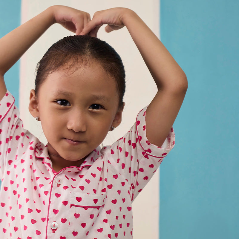 Sweethearts Pima Cotton Shorts Set For Kids