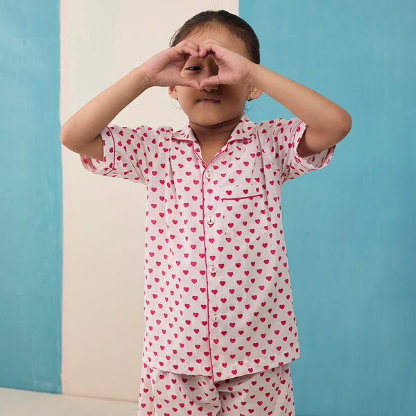 Sweethearts Pima Cotton Shorts Set For Kids