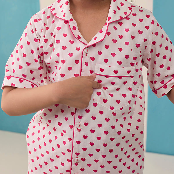 Sweethearts Pima Cotton Shorts Set For Kids