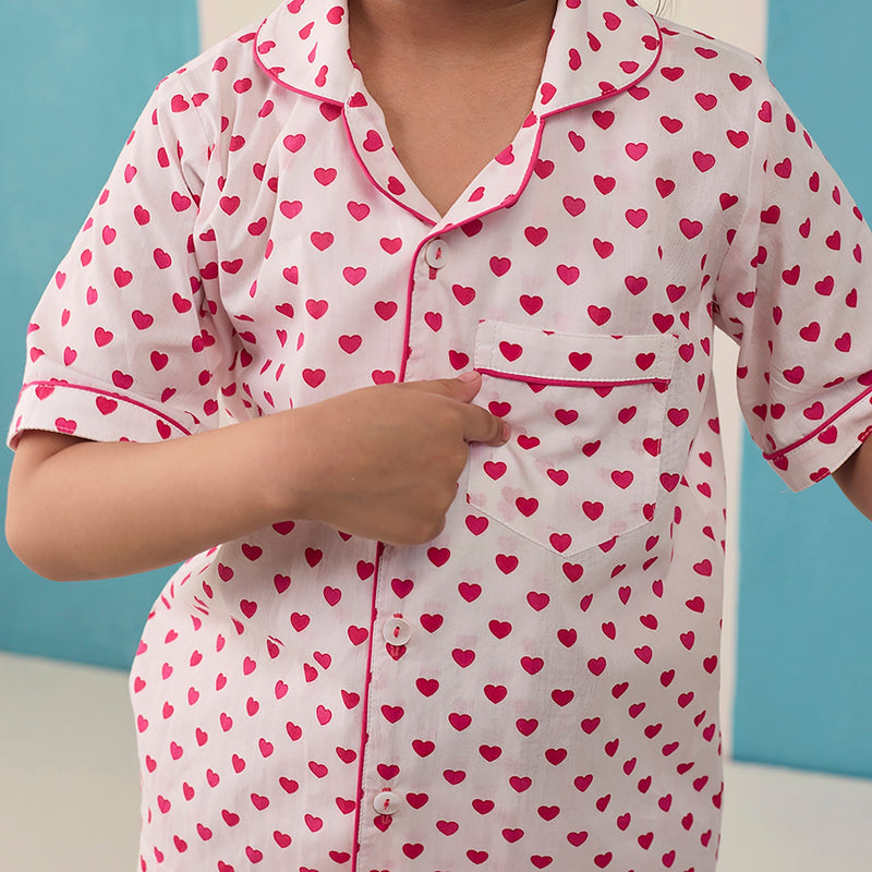 Sweethearts Pima Cotton Shorts Set For Kids