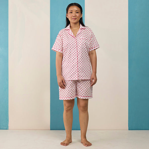 Women Sweethearts Pima Cotton Shorts Set
