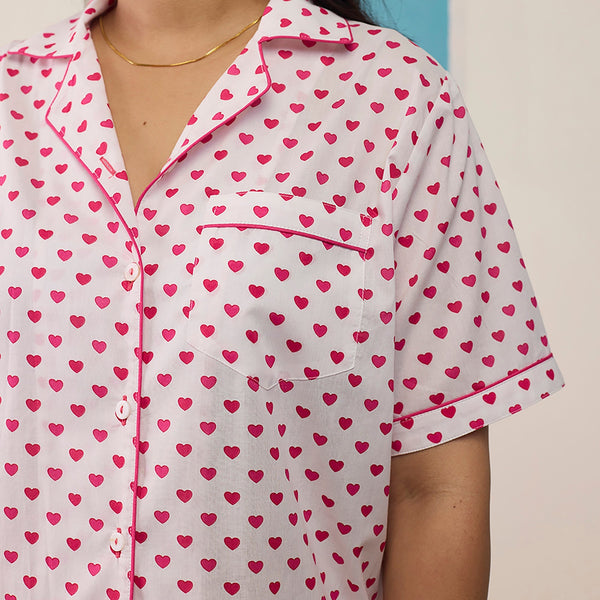 Women Sweethearts Pima Cotton Shorts Set