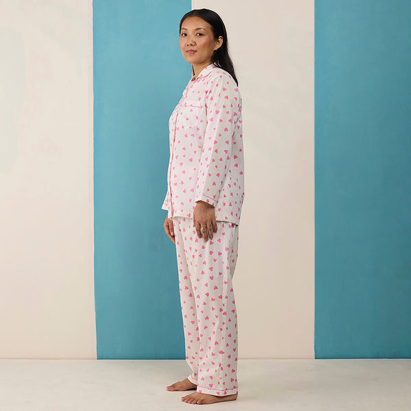 Women Love Sprinkle Pima Cotton Pajama Set
