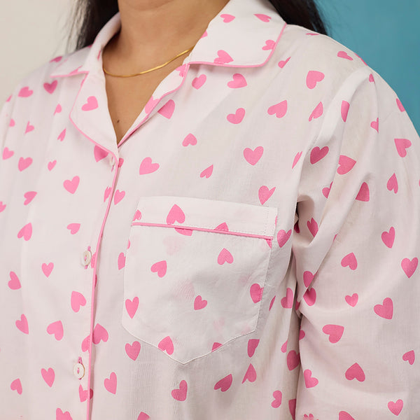 Women Love Sprinkle Pima Cotton Pajama Set