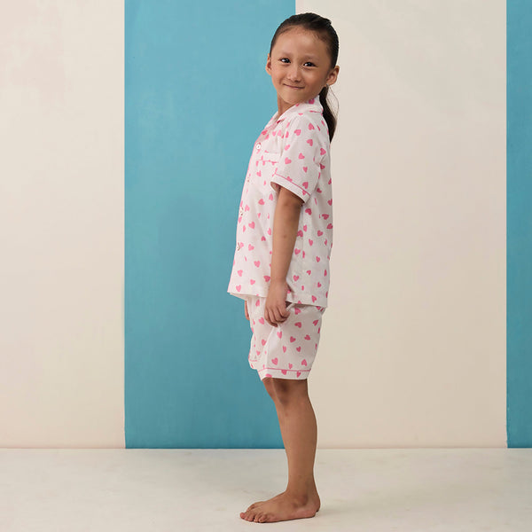 Love Sprinkle Pima Cotton Shorts Set  For Kids