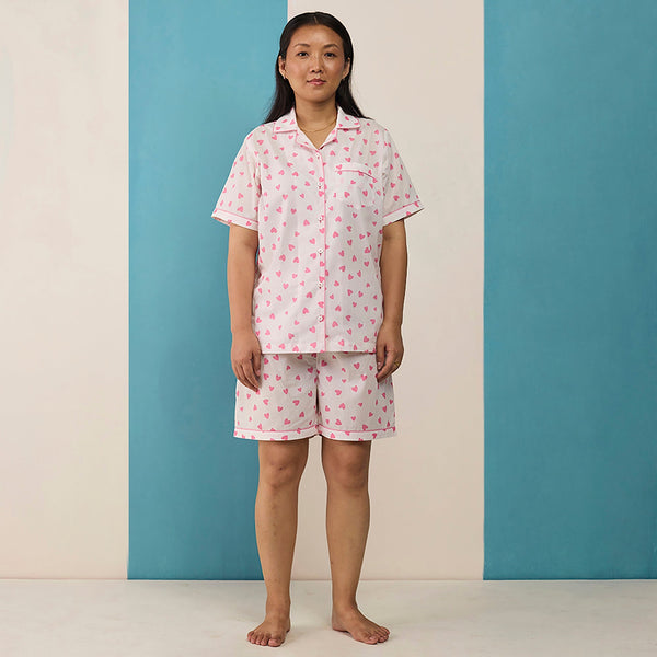 Women Love Sprinkle Pima Cotton Shorts Set