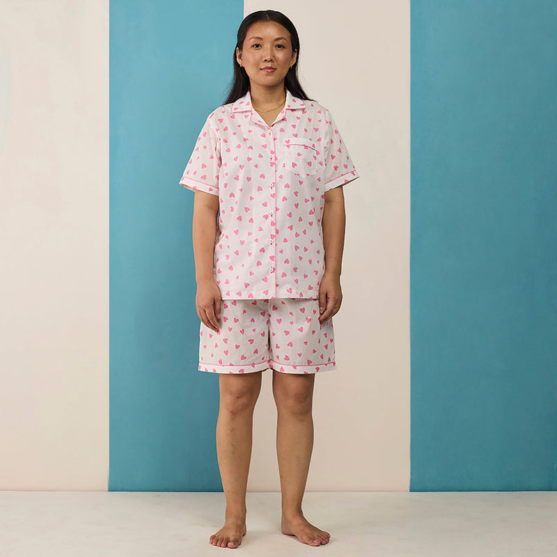 Women Love Sprinkle Pima Cotton Shorts Set