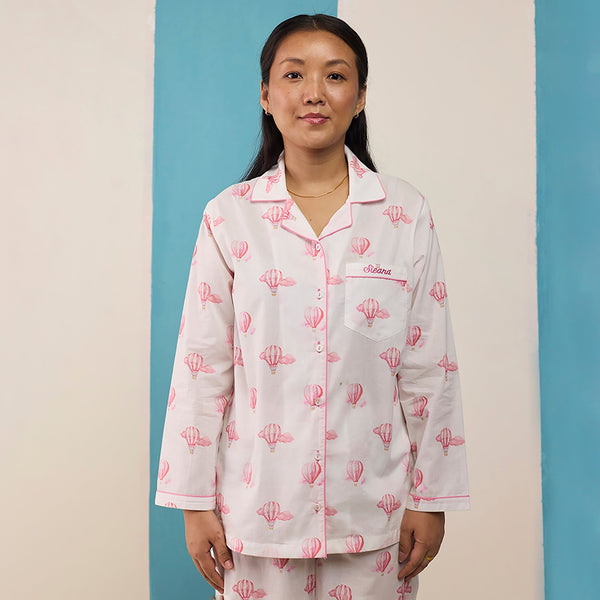 Women Up & Away Pima Pajama Set