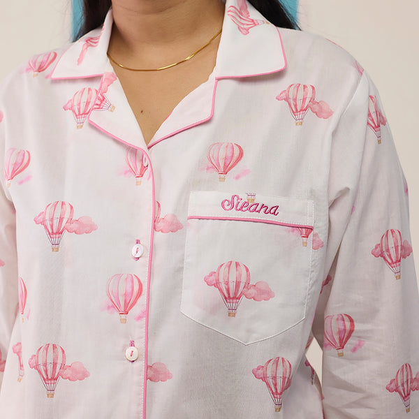 Women Up & Away Pima Pajama Set