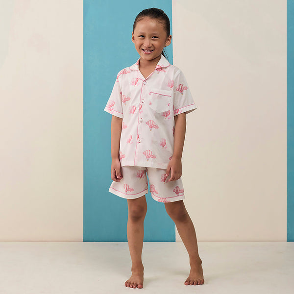 Up & Away Pima Shorts Set For Kids