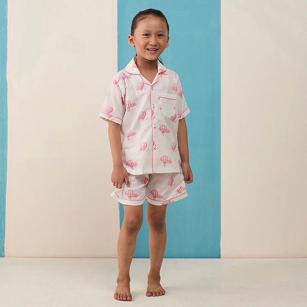 Up & Away Pima Shorts Set For Kids