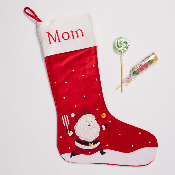 Santa Plays Pickleball Stocking