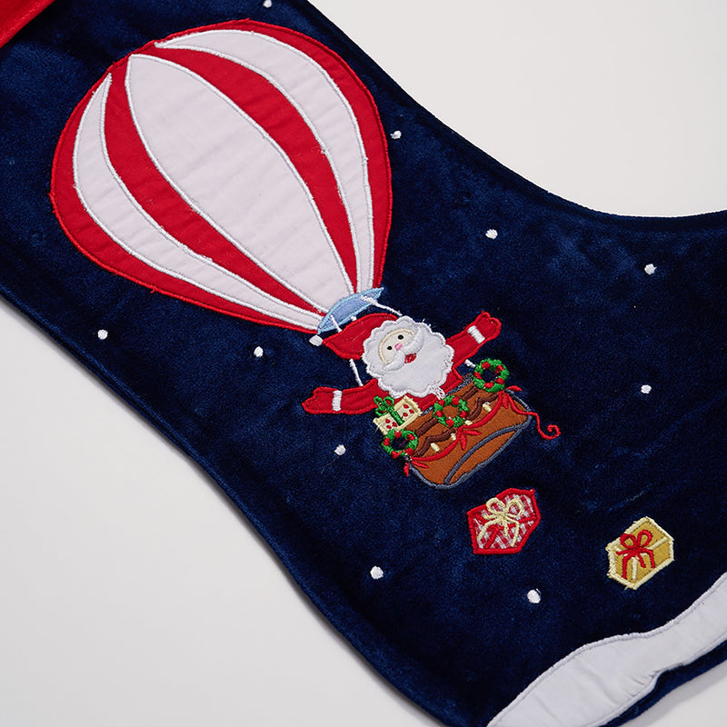 Santa's Balloon Ride Stocking