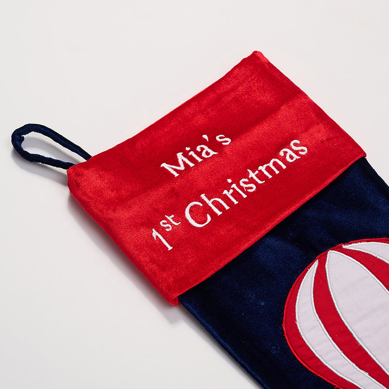 Santa's Balloon Ride Stocking