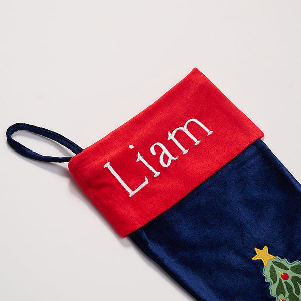 Santa’s Joyride Stocking (Blue)