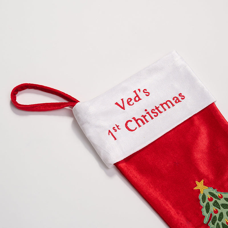 Santa’s Joyride Stocking (Red)