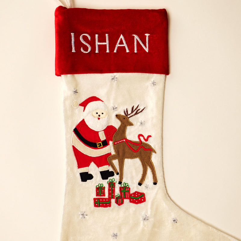 Santa's Reindeer Stocking