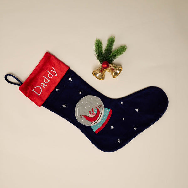 Sleigh Snowglobe Stocking