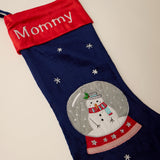 Snowman Snowglobe Stocking