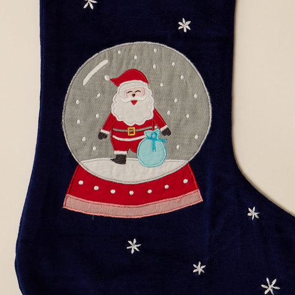 Santa Snowglobe Stocking