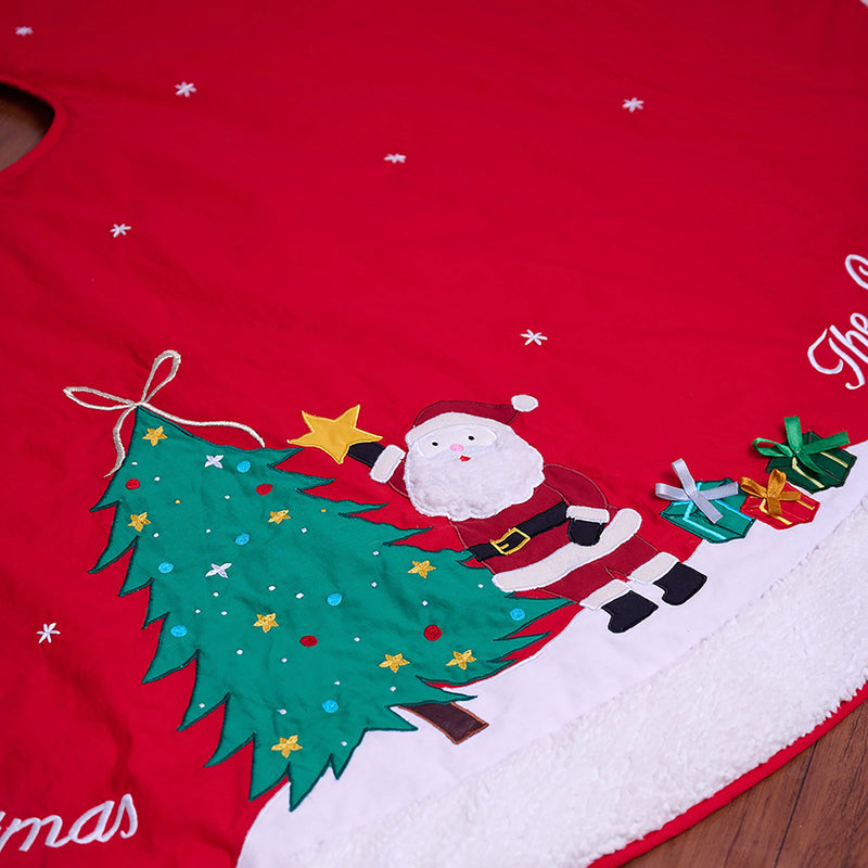 Decorating With Santa Tree Skirt