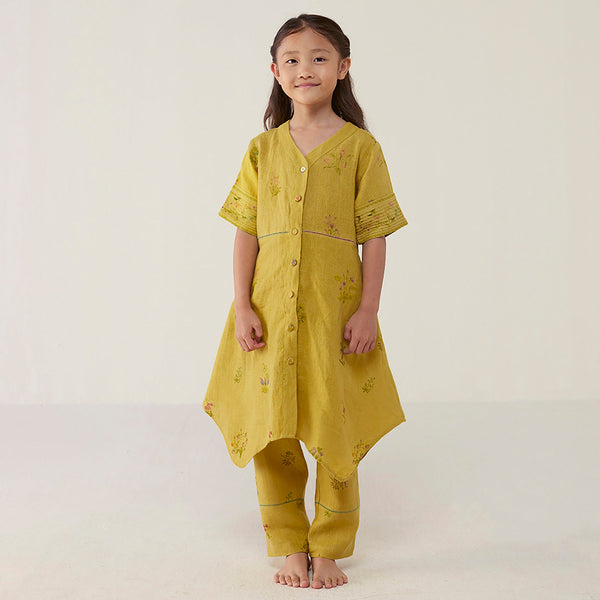 Inoya Linen Co-ord Set - ochre