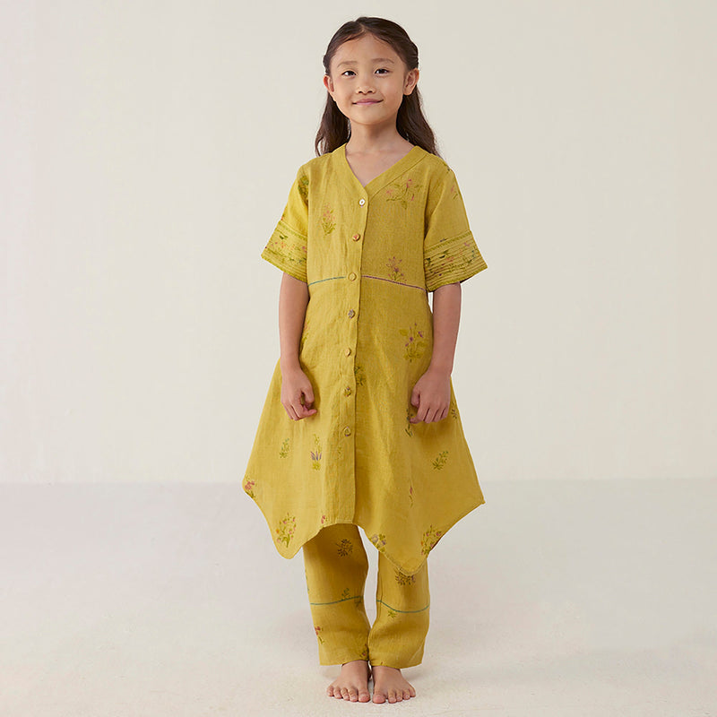 Inoya Linen Co-ord Set - ochre