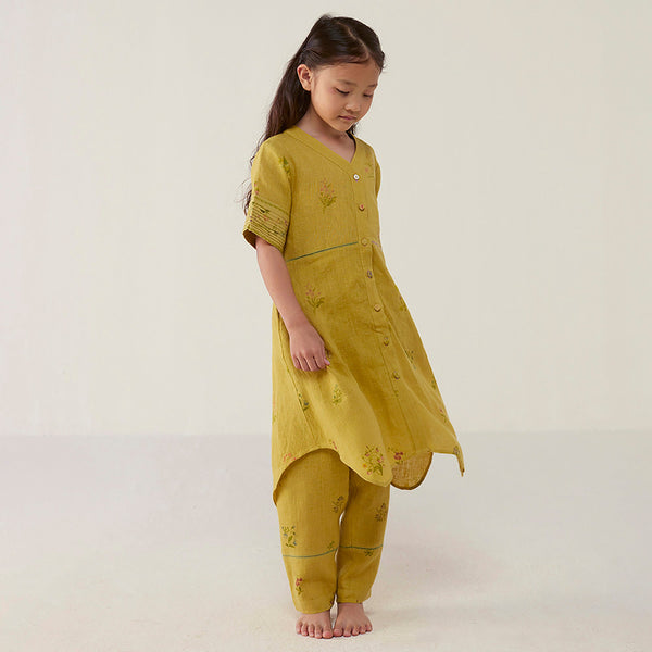 Inoya Linen Co-ord Set - ochre