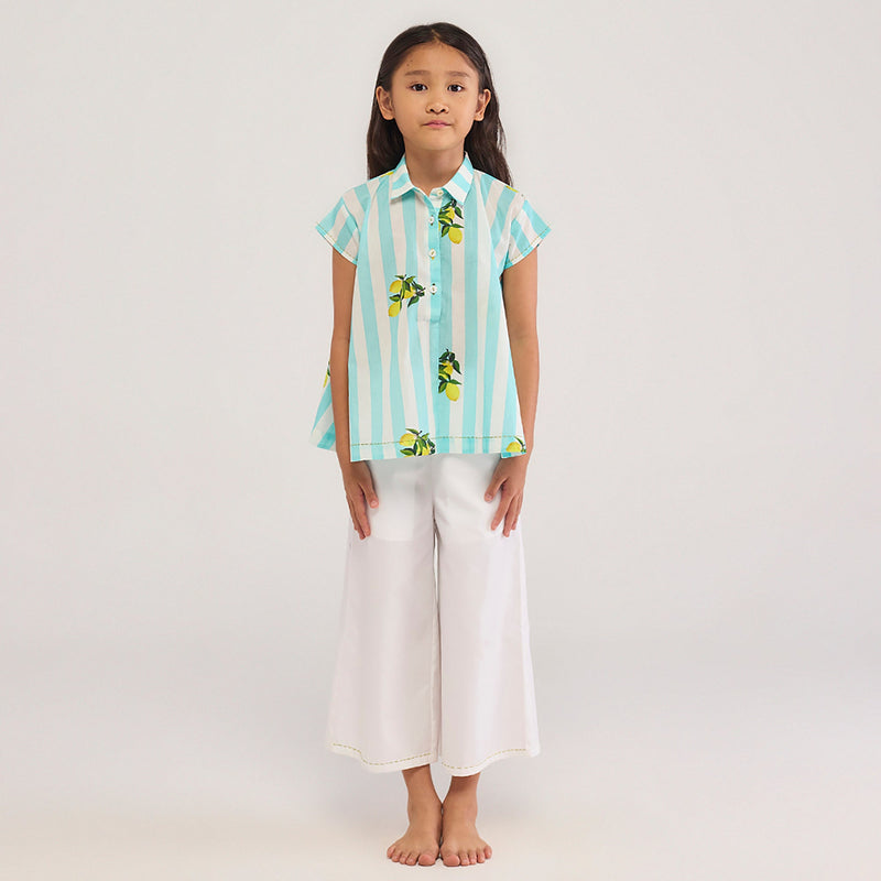 Lemon Rinji Pima Cotton Co-Ord Set