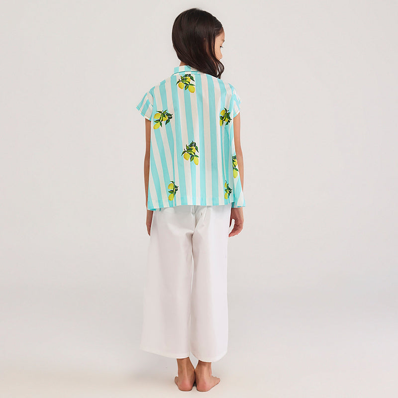 Lemon Rinji Pima Cotton Co-Ord Set