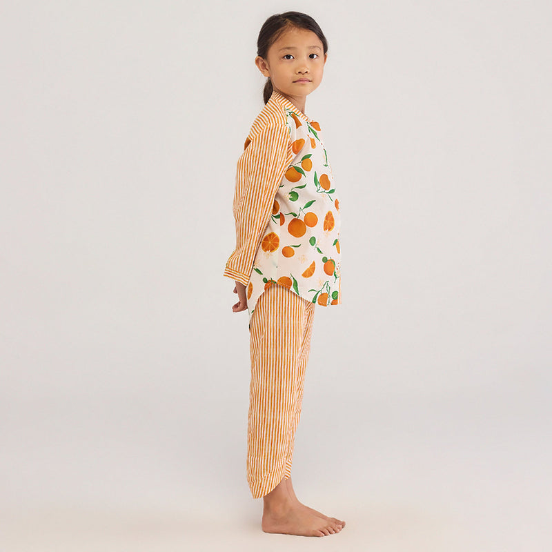 Orange Pima Cotton Co-Ord Set