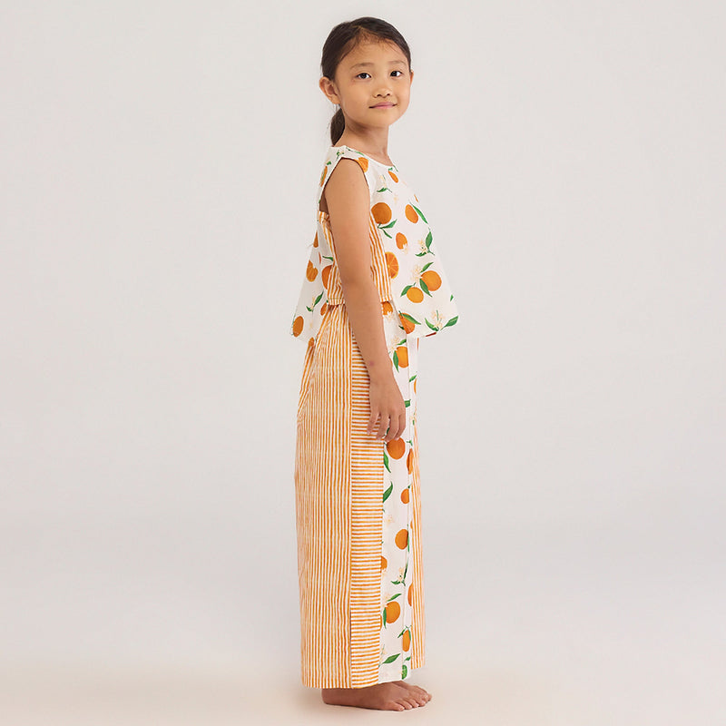 Orange Jara Pima Cotton Co-Ord Set