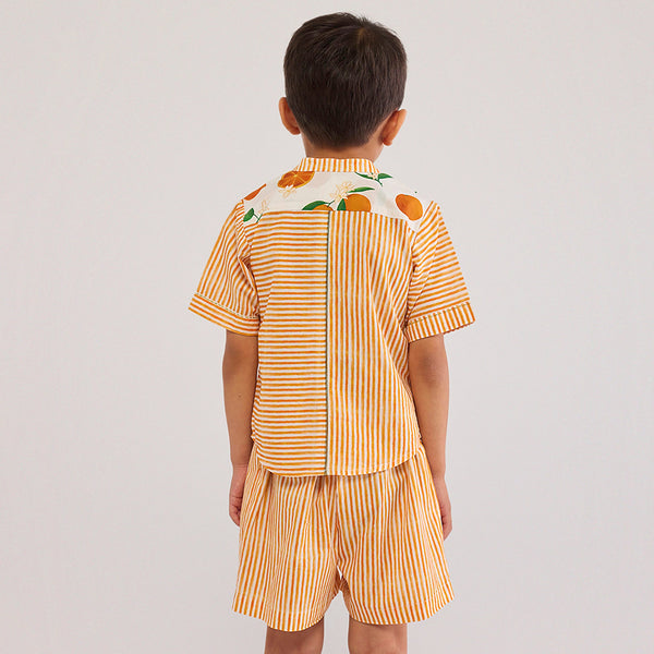 Orange Anzu Pima Cotton Co-Ord Set