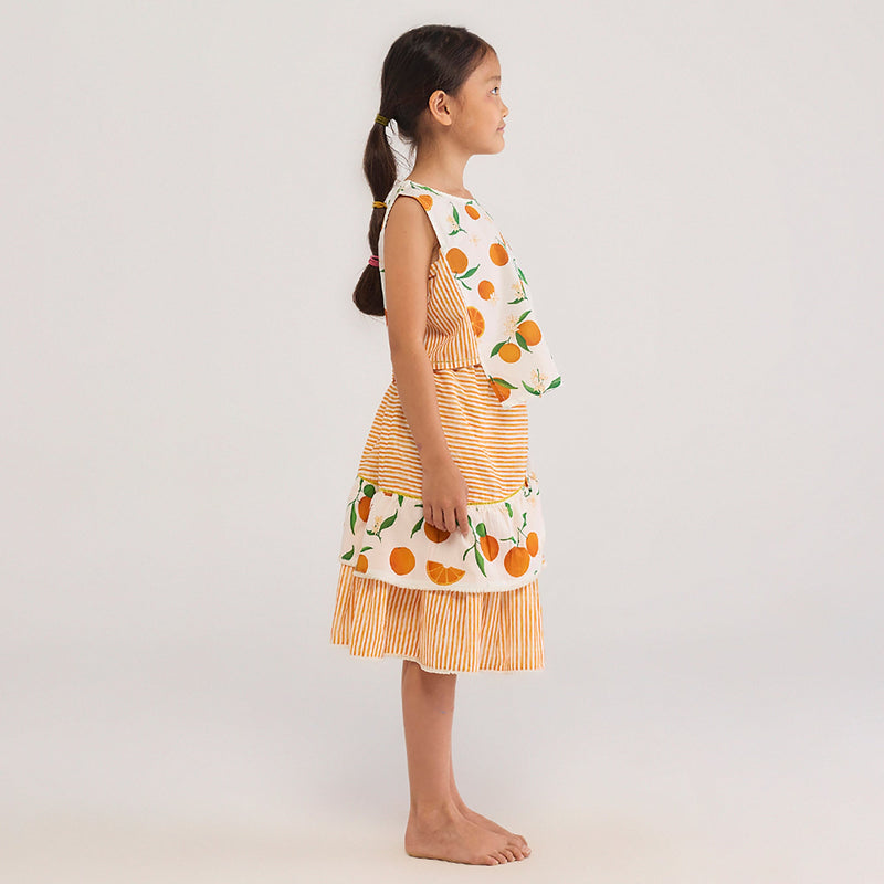 Orange Pima Cotton Crop Top