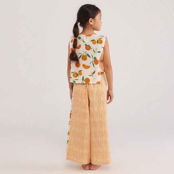 Orange Pima Cotton Crop Top