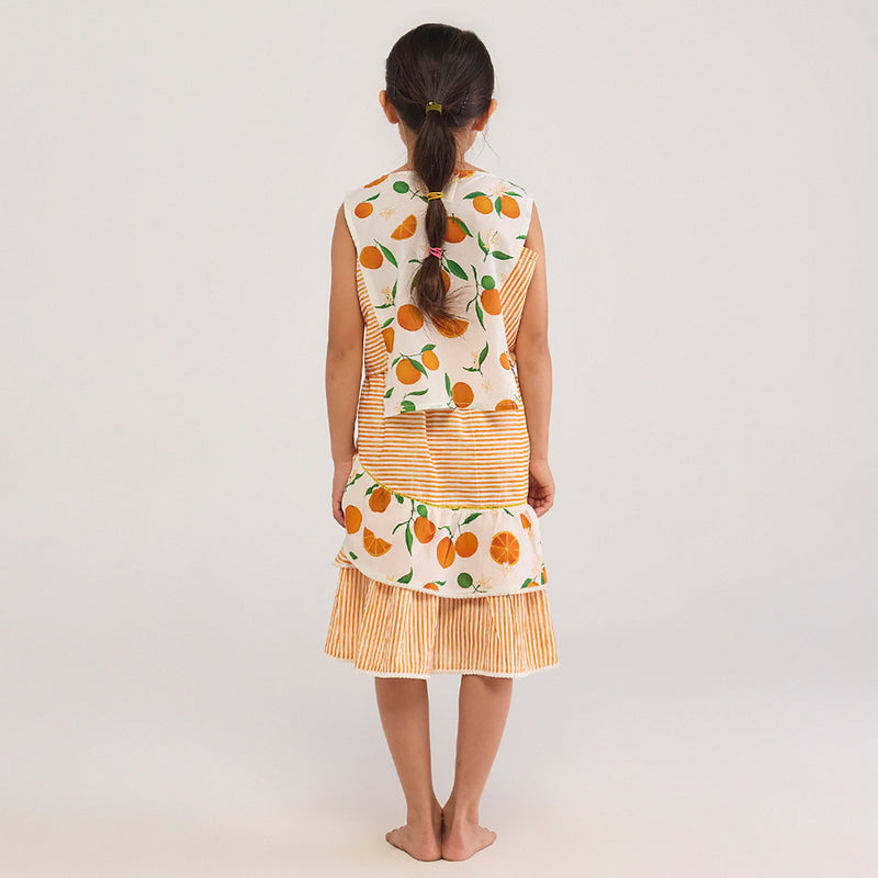 Orange Pima Cotton Crop Top