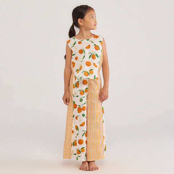Orange Pima Cotton Crop Top